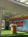 Cô giáo Lê Thị Hạnh - Phó hiệu trưởng nhà trường phát động tuần lễ học tập suốt đời năm 2023