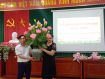 Chia tay đ/c Nguyễn Thị Sơn về hưu nhân dịp tổng kết năm học 2021-2022