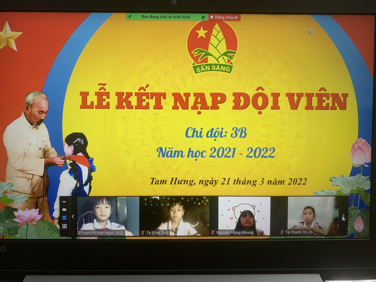 Lễ kết nạp đội viên2